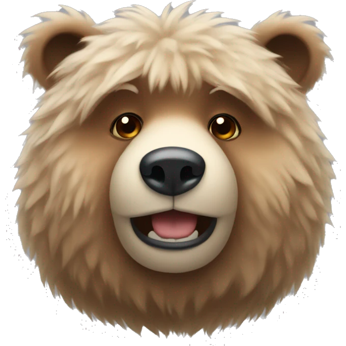 Fluffy bear emoji