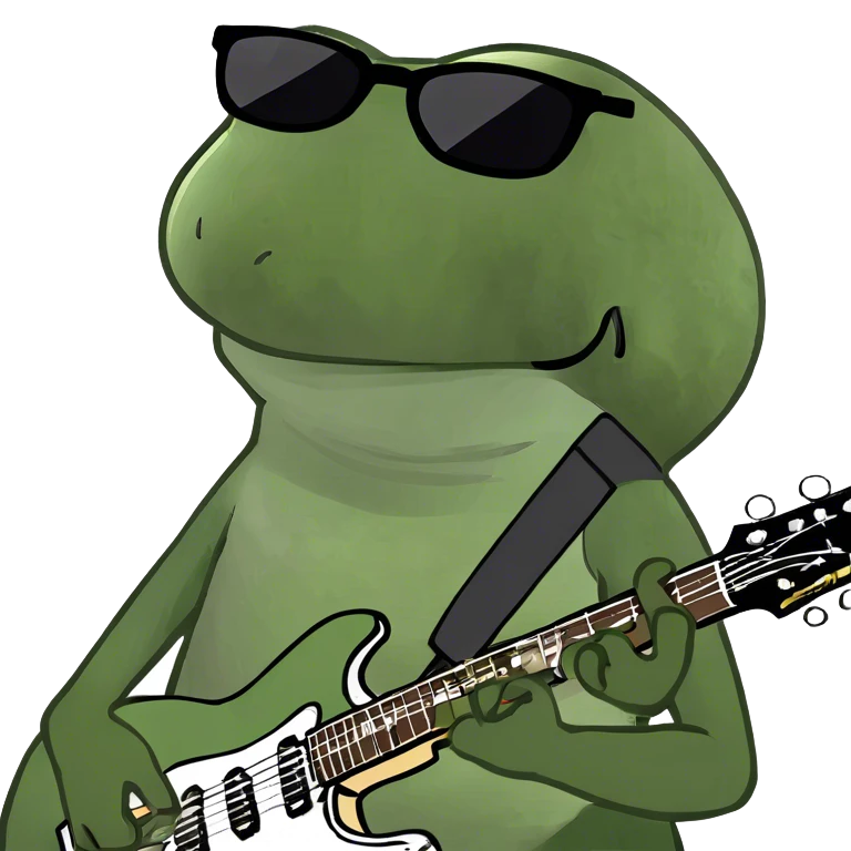 playing the electric guitar emoji