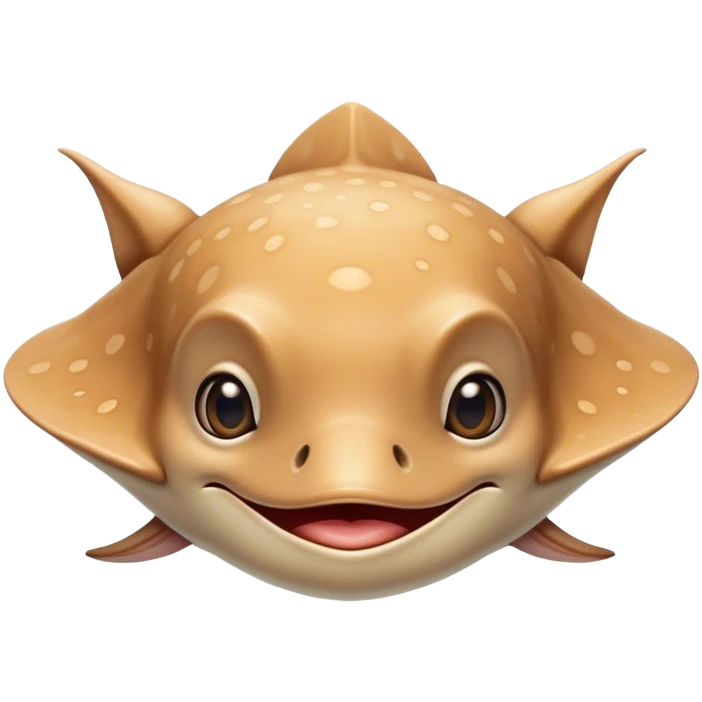 Cute stingray  emoji