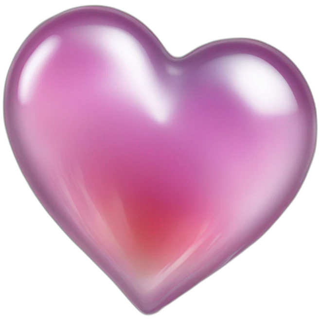 transparent, heart emoji, glass dispersion, ultra realistic, very detailed emoji