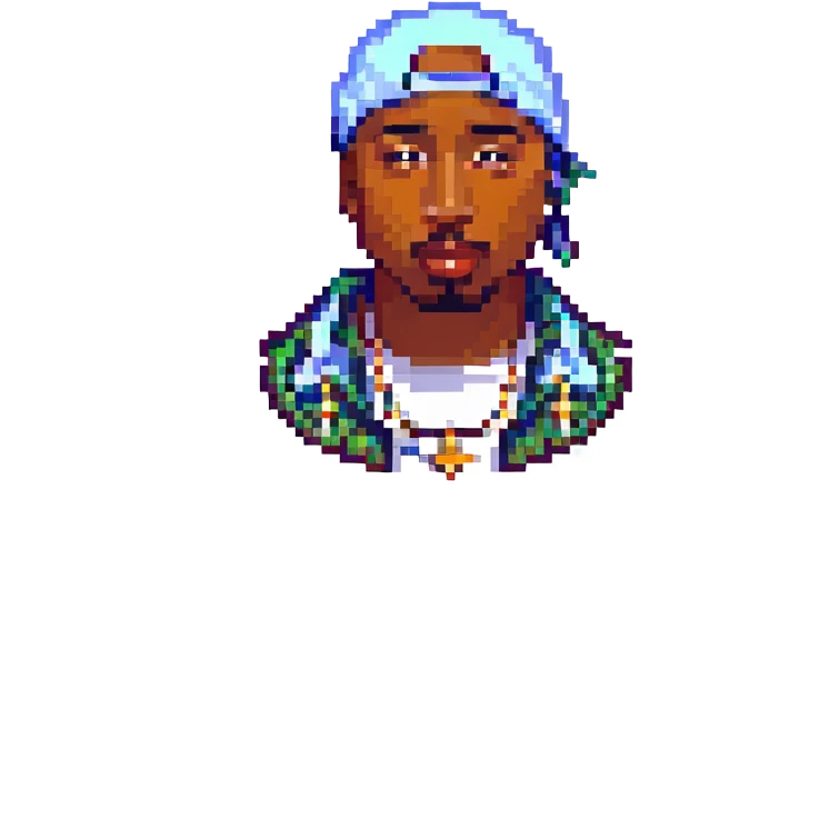 репер 2Pac, no background emoji