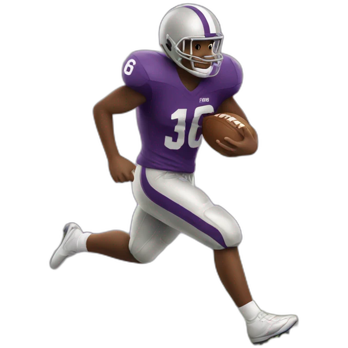 football player running emoji