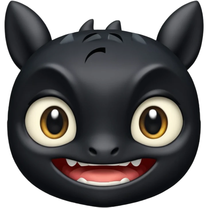 Toothless face emoji