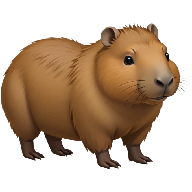 cinematic-capybara-realistic-full-body-on all fours-emoji,-plump-and-relaxed-body-soaking-in-the-warm-sun,-short-brown-fur-slightly-ruffled,-head-tilted-dramatically,-calm-expressive-eyes-exuding-serene-wisdom,-simplified-yet-realistic-focused-features,-highly-detailed,-glowing-with-an-almost-sarcastic-glow emoji