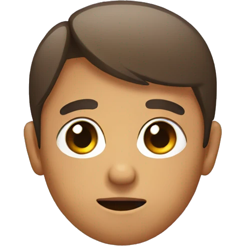Flat face emoji
