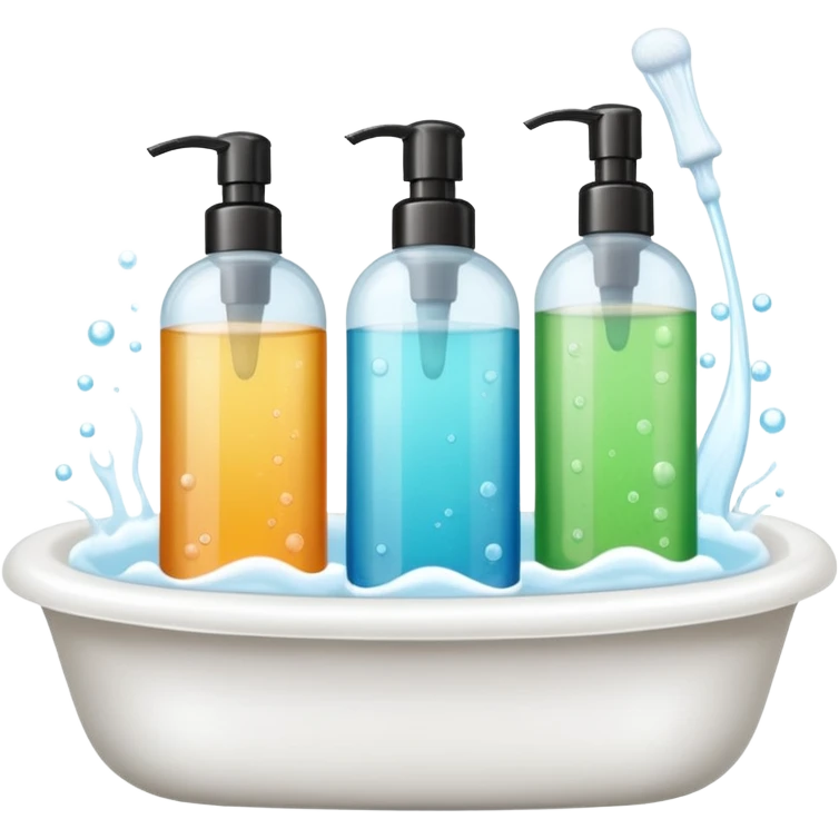 Soap and shampoo emoji