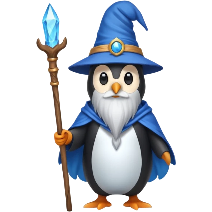 Penguin Wizard emoji