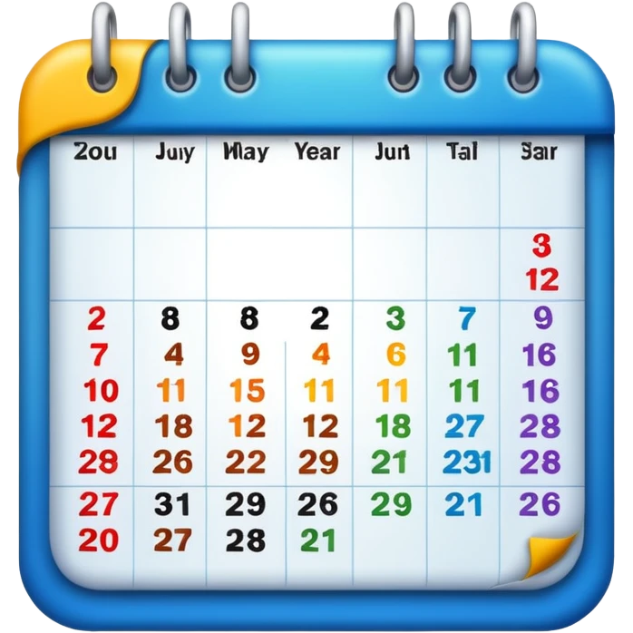 new year calendar emoji