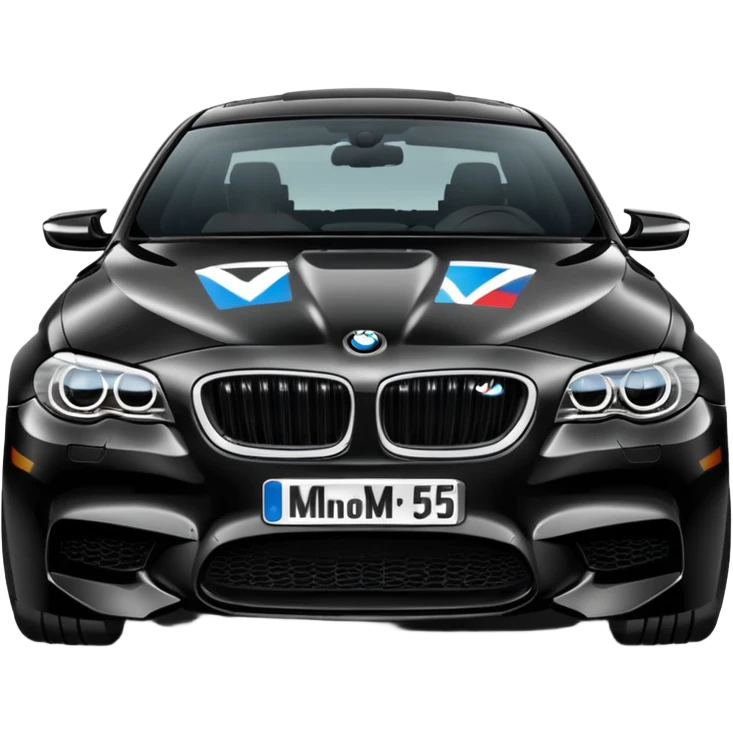 Quiero un BMW m5 con un signo de instagram emoji