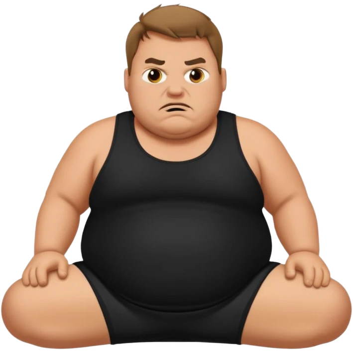 fat guy laying mad pipage emoji