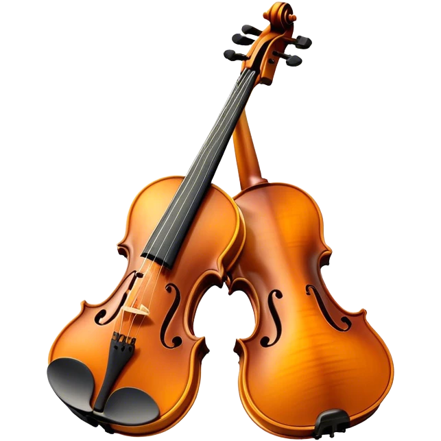 Cinematic Realistic Violin, rich polished wood with delicate curves, taut strings reflecting warm golden light, fine dust particles catching the glow, intricate f-holes adding elegance, glowing with an air of timeless beauty and musical soul. emoji