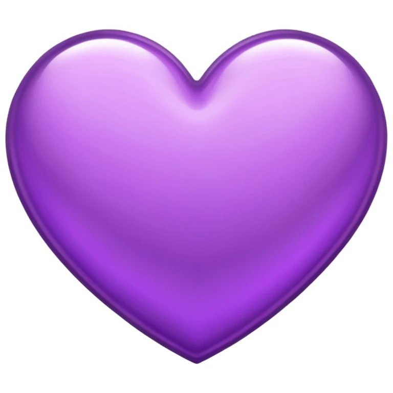 purple heart with a metallic finish emoji