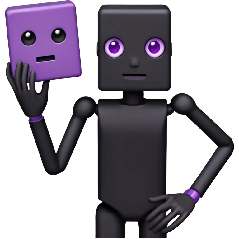 Minecraft Enderman emoji