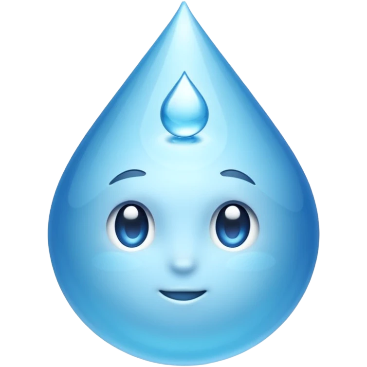 a drop of water emoji