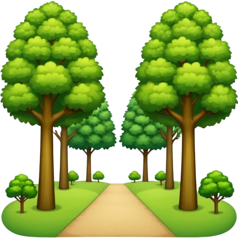 park with trees emoji