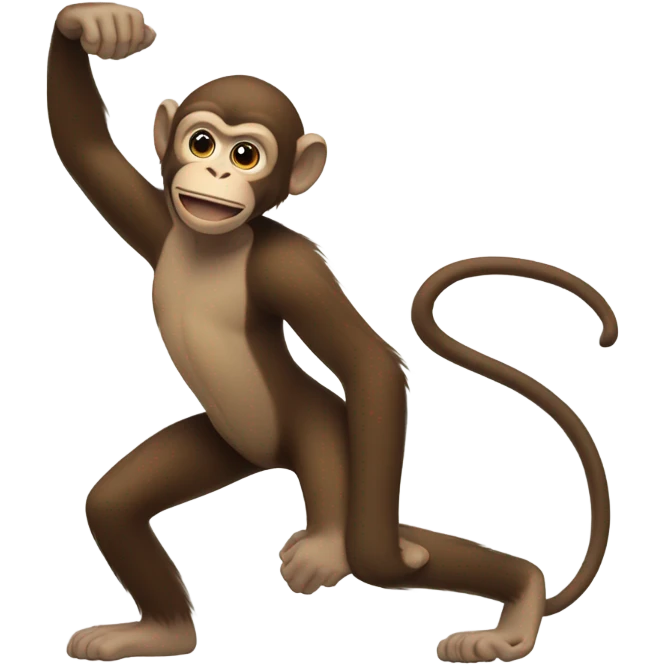 Monkey bending  emoji