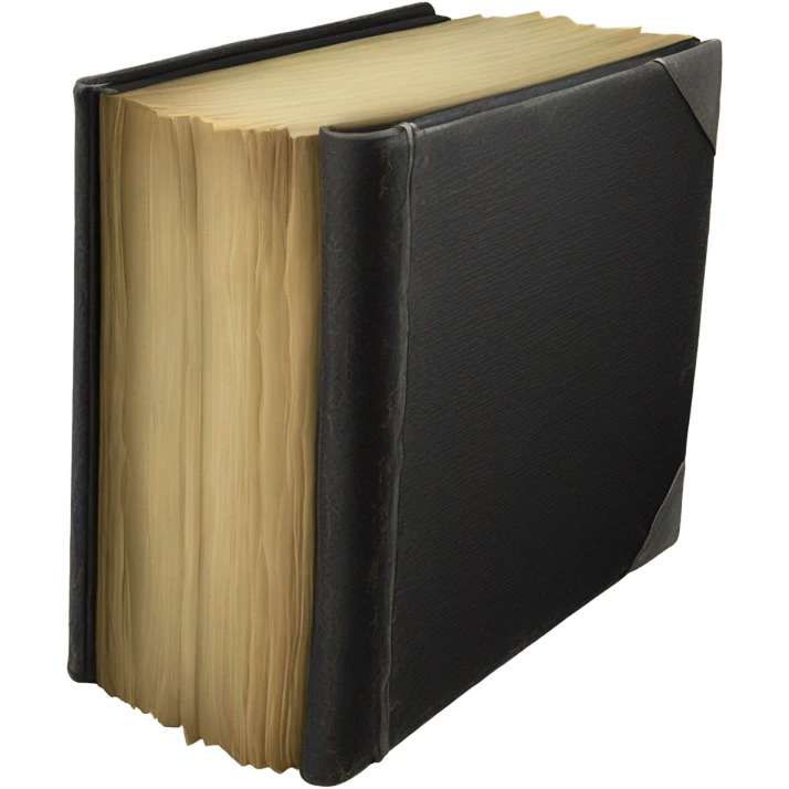 Big black book emoji