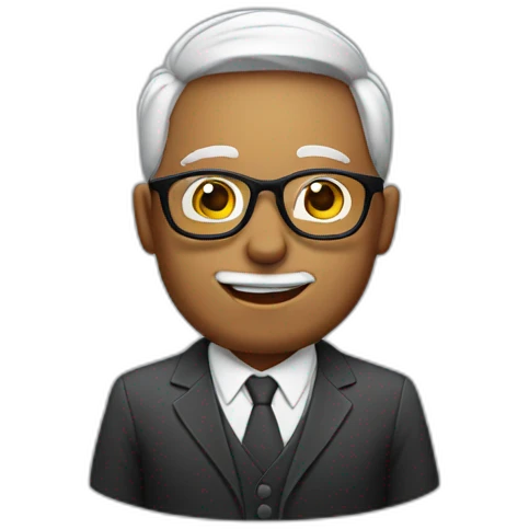 Millionaire with glasses  emoji