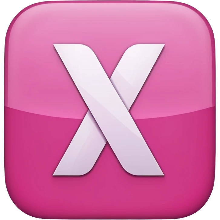 Netflix aesthetic "N" logo in pink emoji