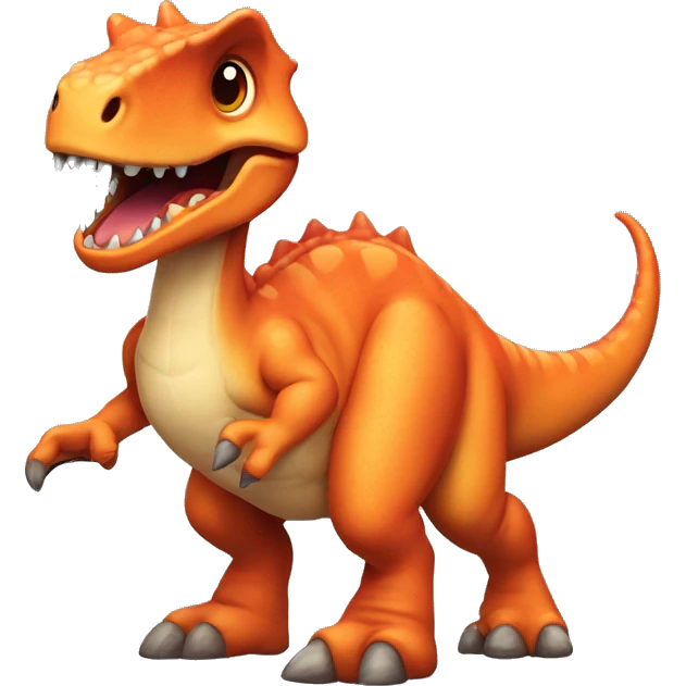 Dinossauro soltando fogo emoji