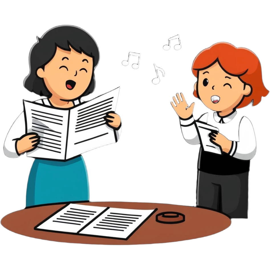 illustration of [man celebrating the singing of (divorce papers)] next to [crying woman] art influence two subjects emoji