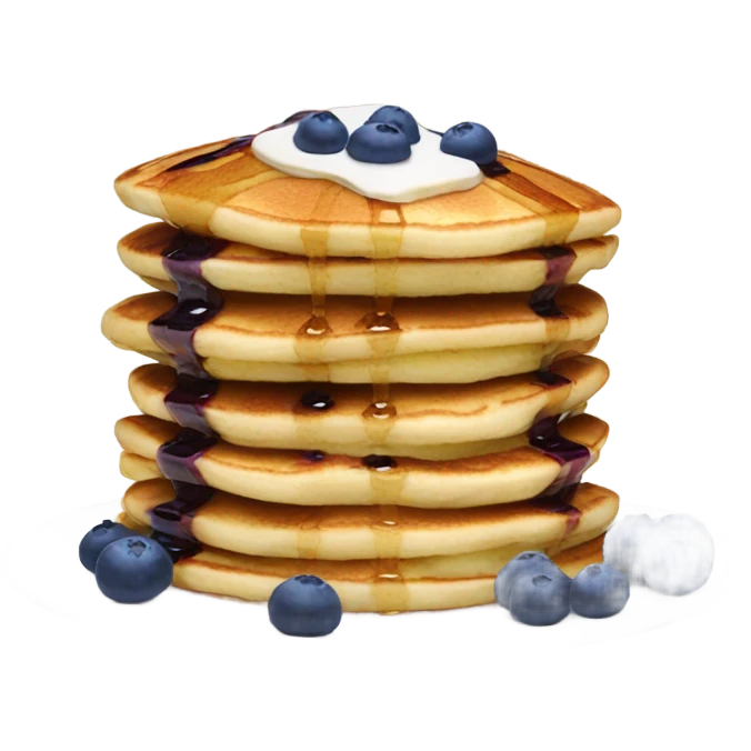 Blueberry pancakes  emoji