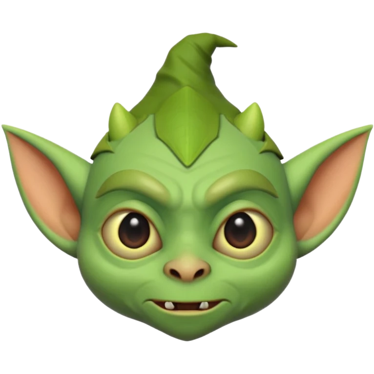 3d cute simple minimalist goblin emoji