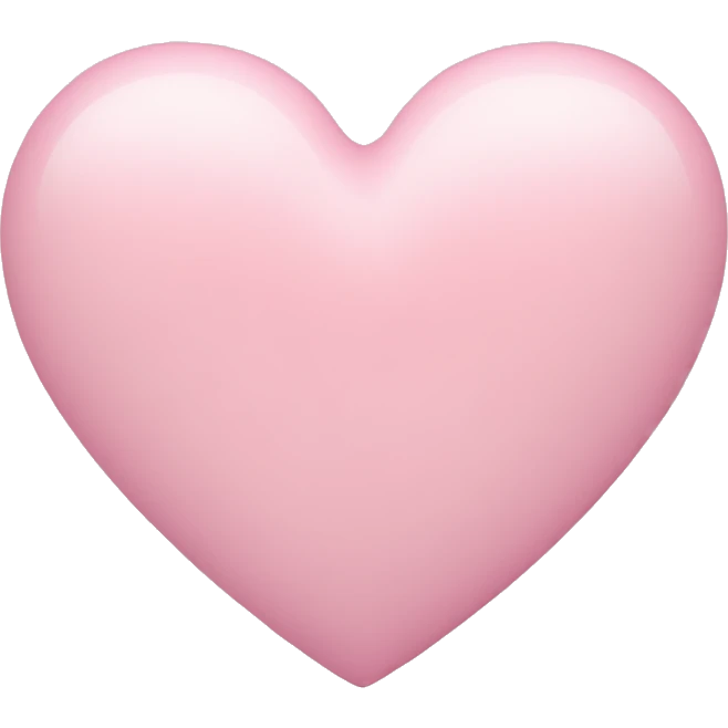 pastel pink heart  emoji