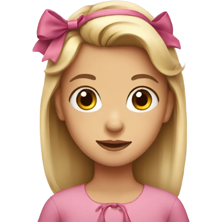 Girl with bow emoji