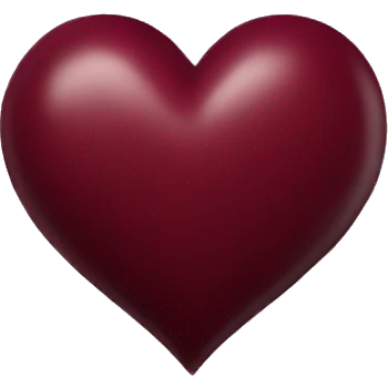 Maroon heart  emoji