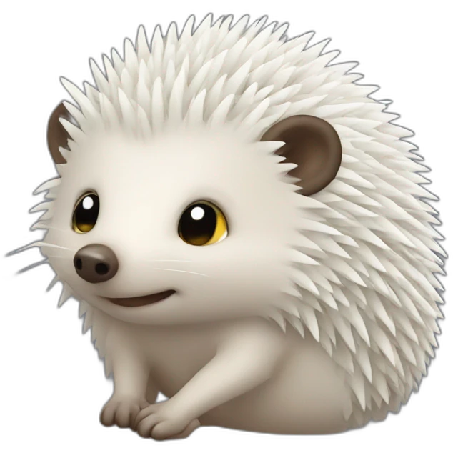 Moon hedgehog emoji