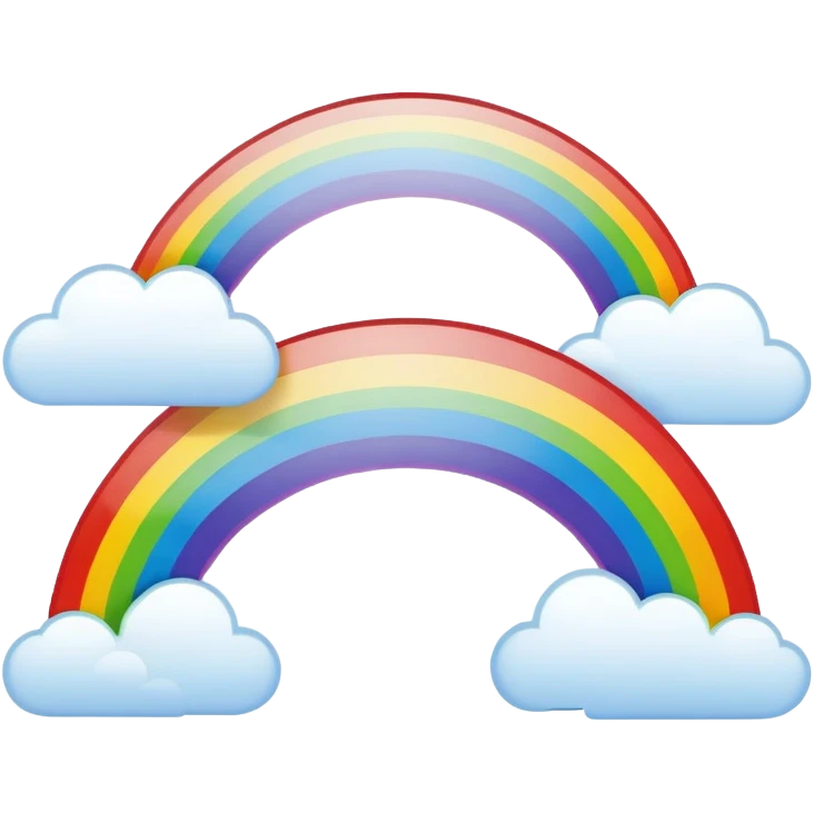 Double rainbow emoji