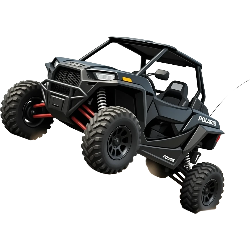 Black color RZR  climbing a hill emoji