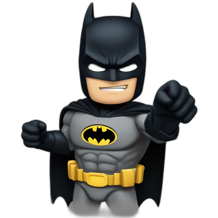 Batman levantando una mano emoji