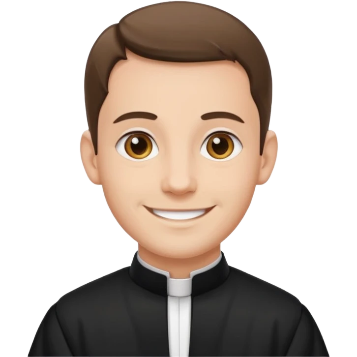 The priest who presides over the wedding emoji