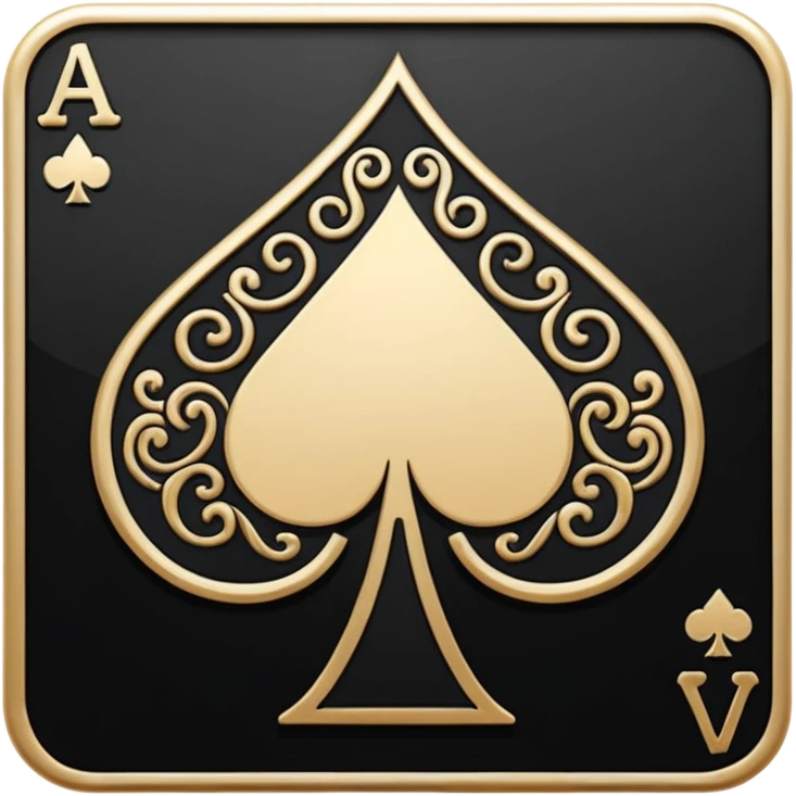Create emoji for ace card by clubs logo emoji