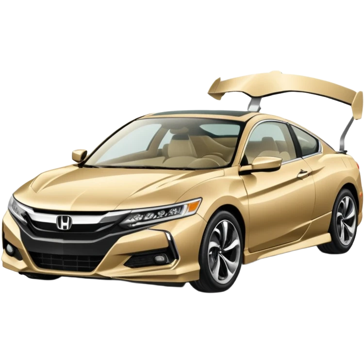 Honda Accord ex 94 color champagne accidente con un Honda nsx emoji