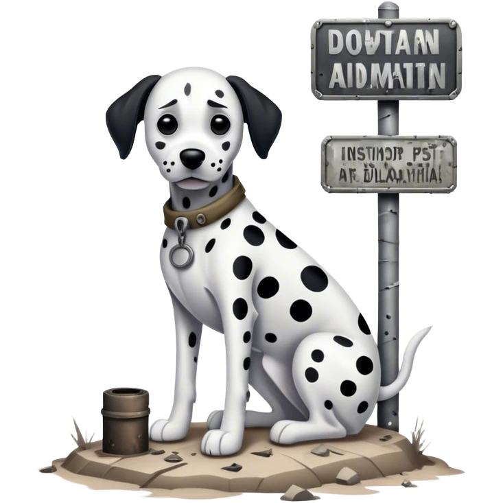 Dalmatian fallout emoji