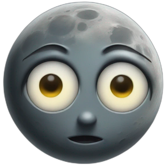 moon with eyes emoji