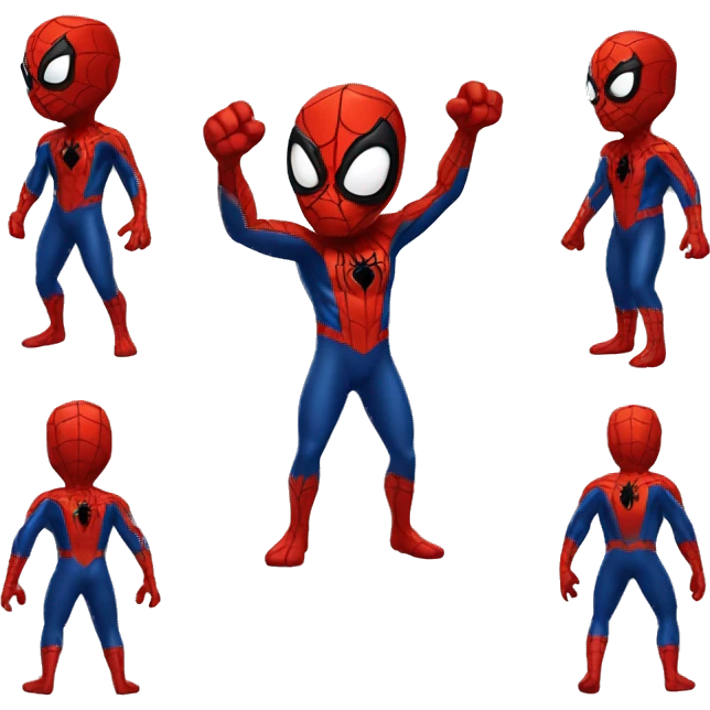 Spiderman with venom suit emoji