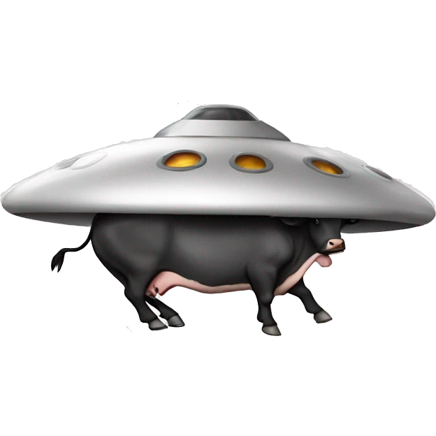 cow in a ufo emoji