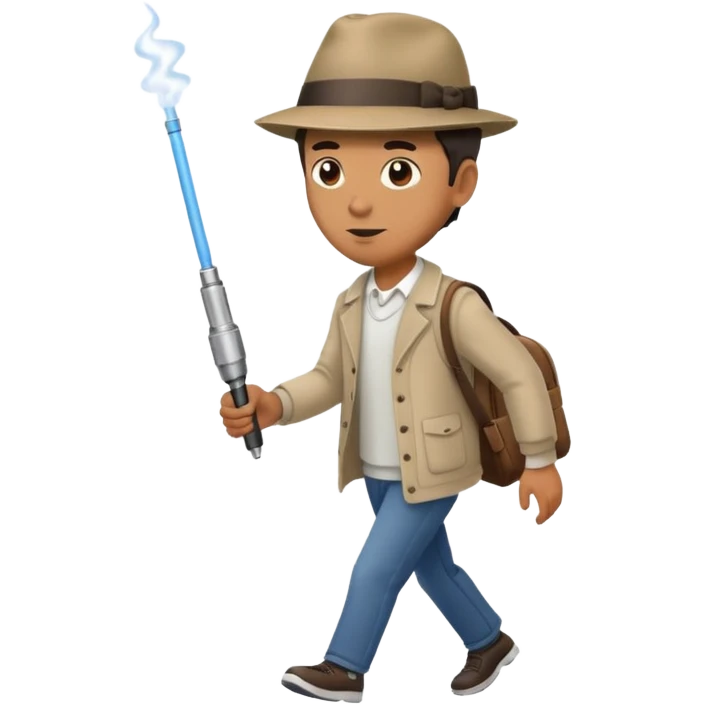 man crossing with atomizer emoji