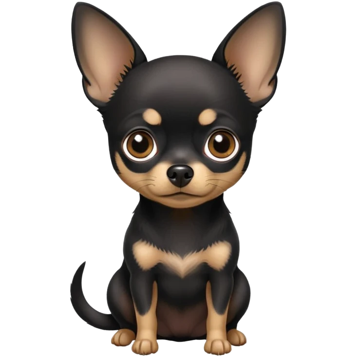 black chihuahua emoji