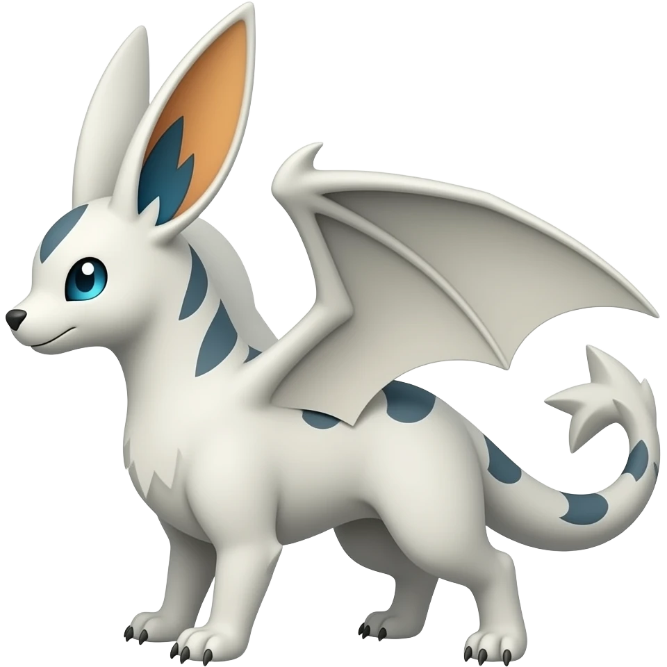 Latios-Trico-Silvally-Gryphon-fusion-hybrid-animal-creature with long ears emoji