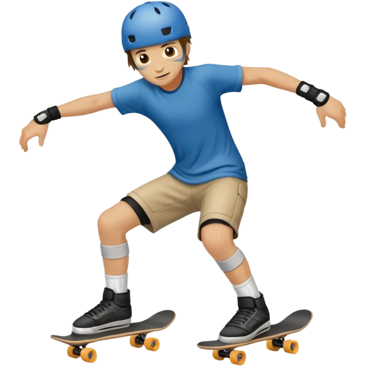 Knee pad street skateboarder emoji