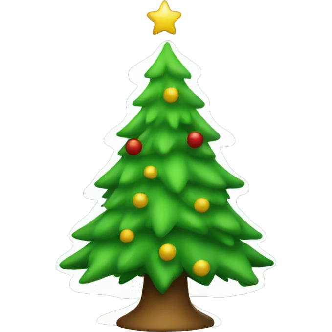 a christmas tree emoji