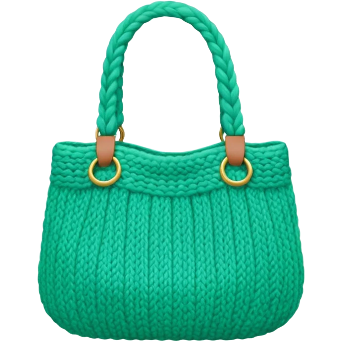 mint Knitted Bag emoji