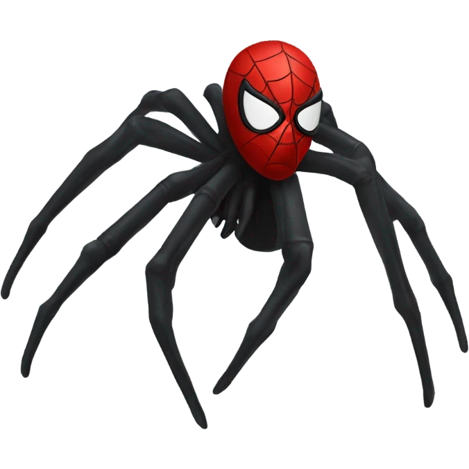Black Spider - Man Red Mask emoji