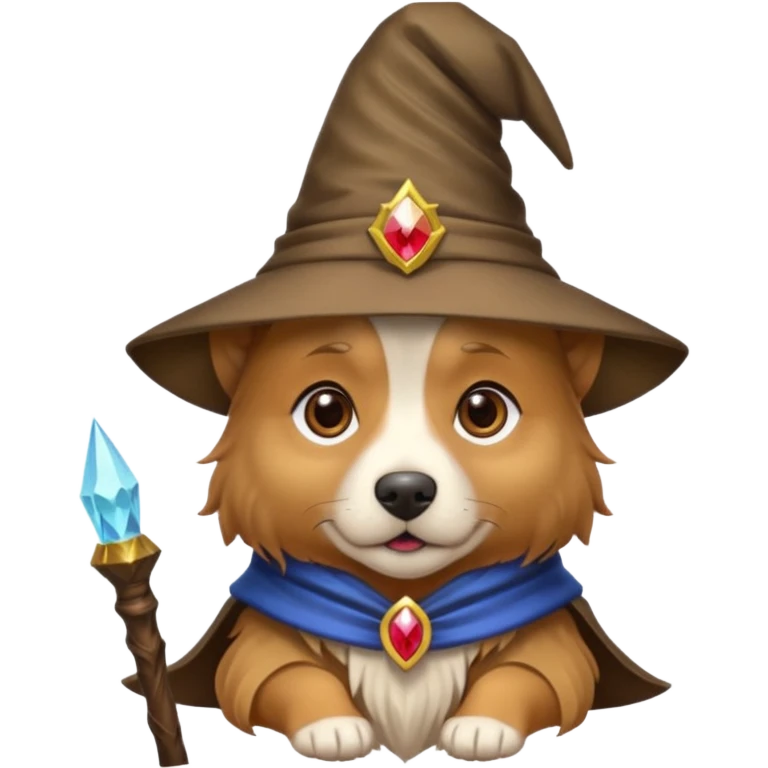 Dog wizard emoji