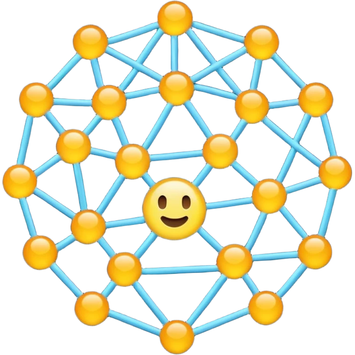 un réseau emoji